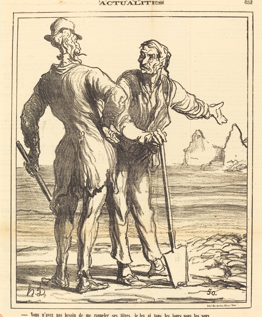 Nie musisz mi przypominać o jego tytułach... autorstwa Honoré Daumier