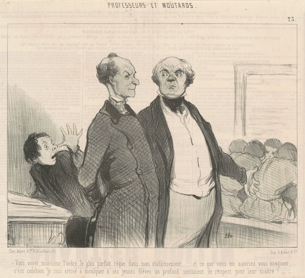 Widzisz... panuje najdoskonalszy porządek... autorstwa Honoré Daumier