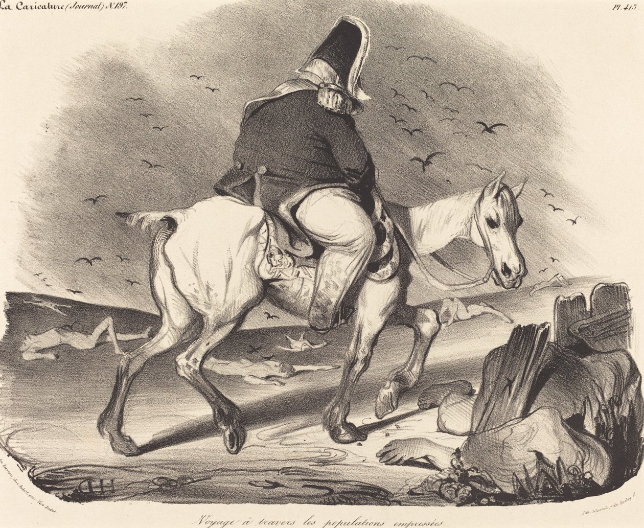 Podróżuj przez ruchliwe populacje autorstwa Honoré Daumier