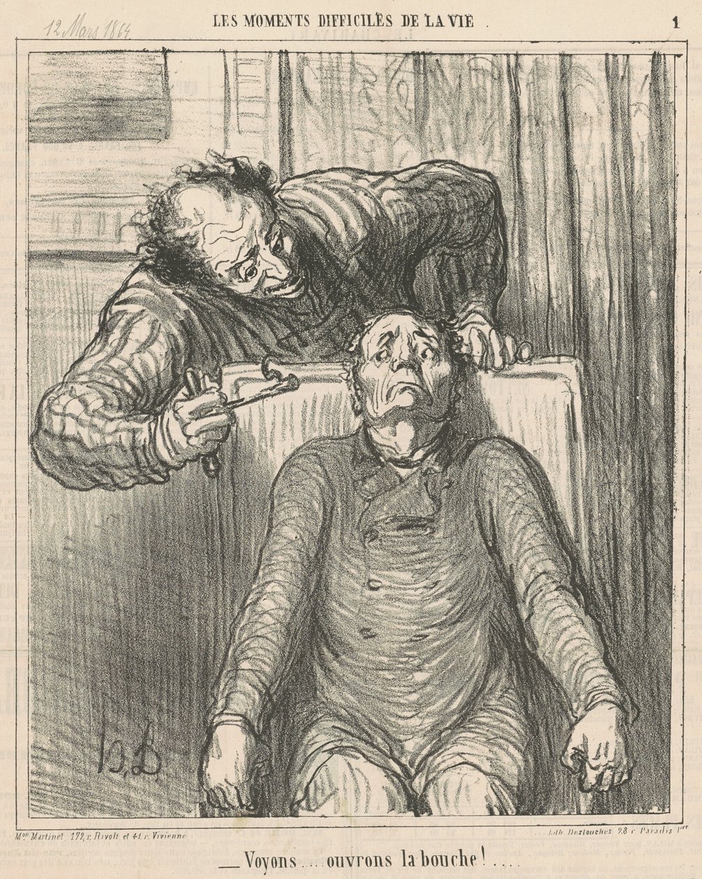 Zobaczmy... otwórzmy usta! ... autorstwa Honoré Daumier