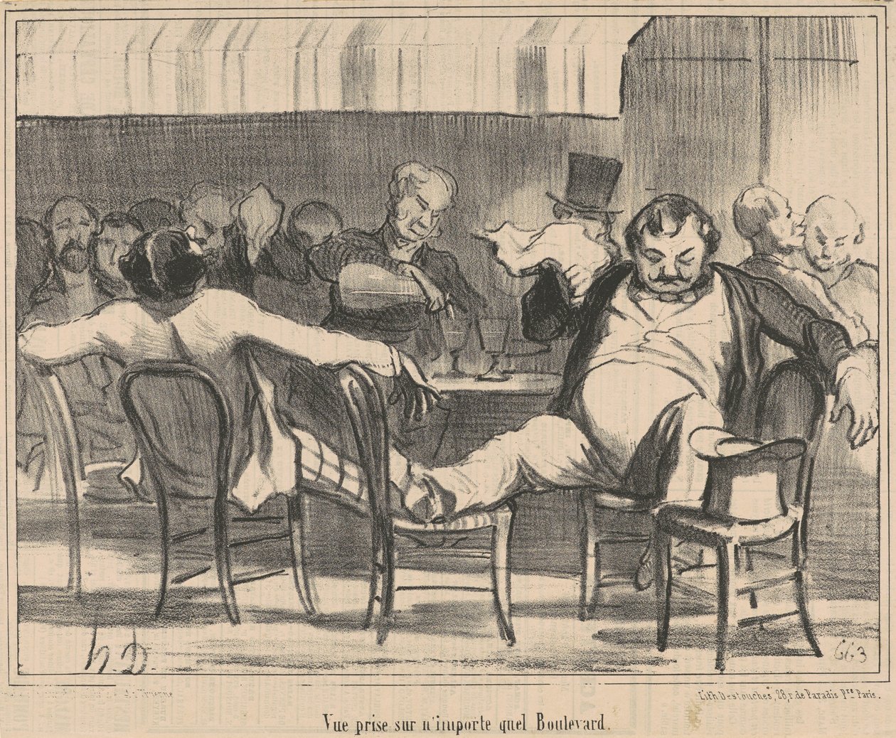 Widok z każdego bulwaru autorstwa Honoré Daumier
