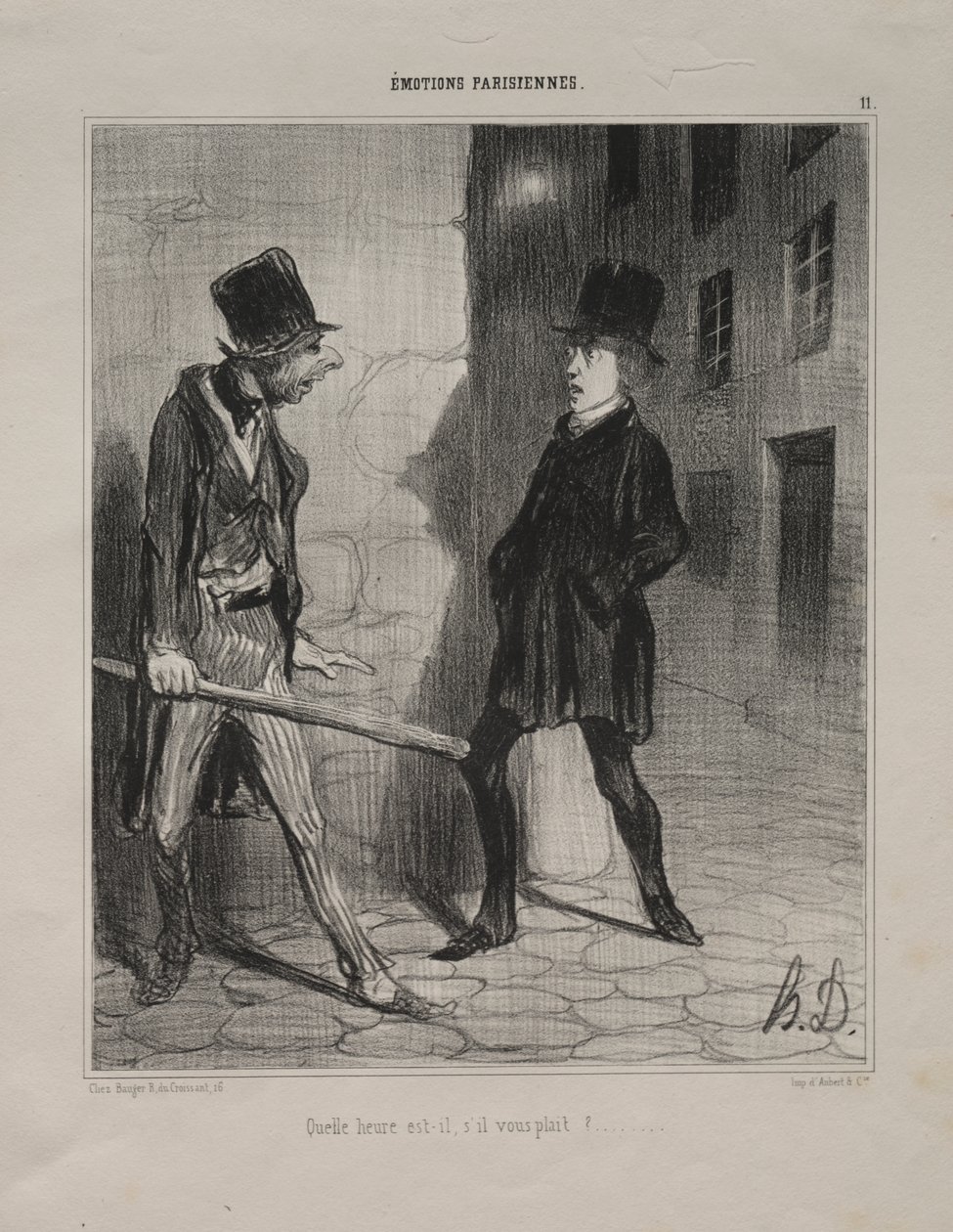 Przepraszam, która godzina? autorstwa Honoré Daumier