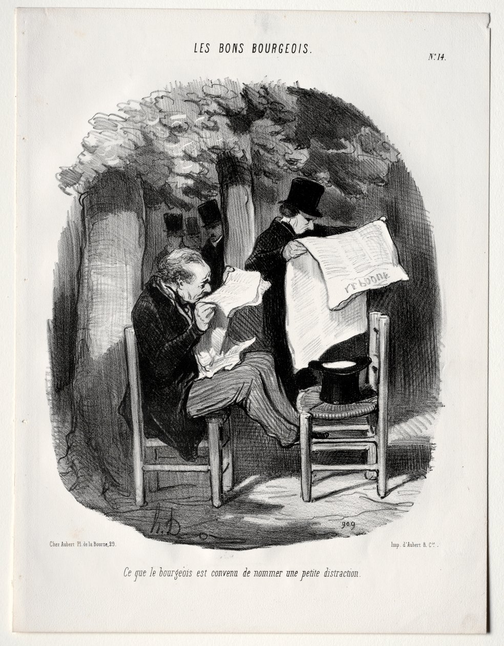 Co burżua nazywa lekkim odwróceniem uwagi autorstwa Honoré Daumier