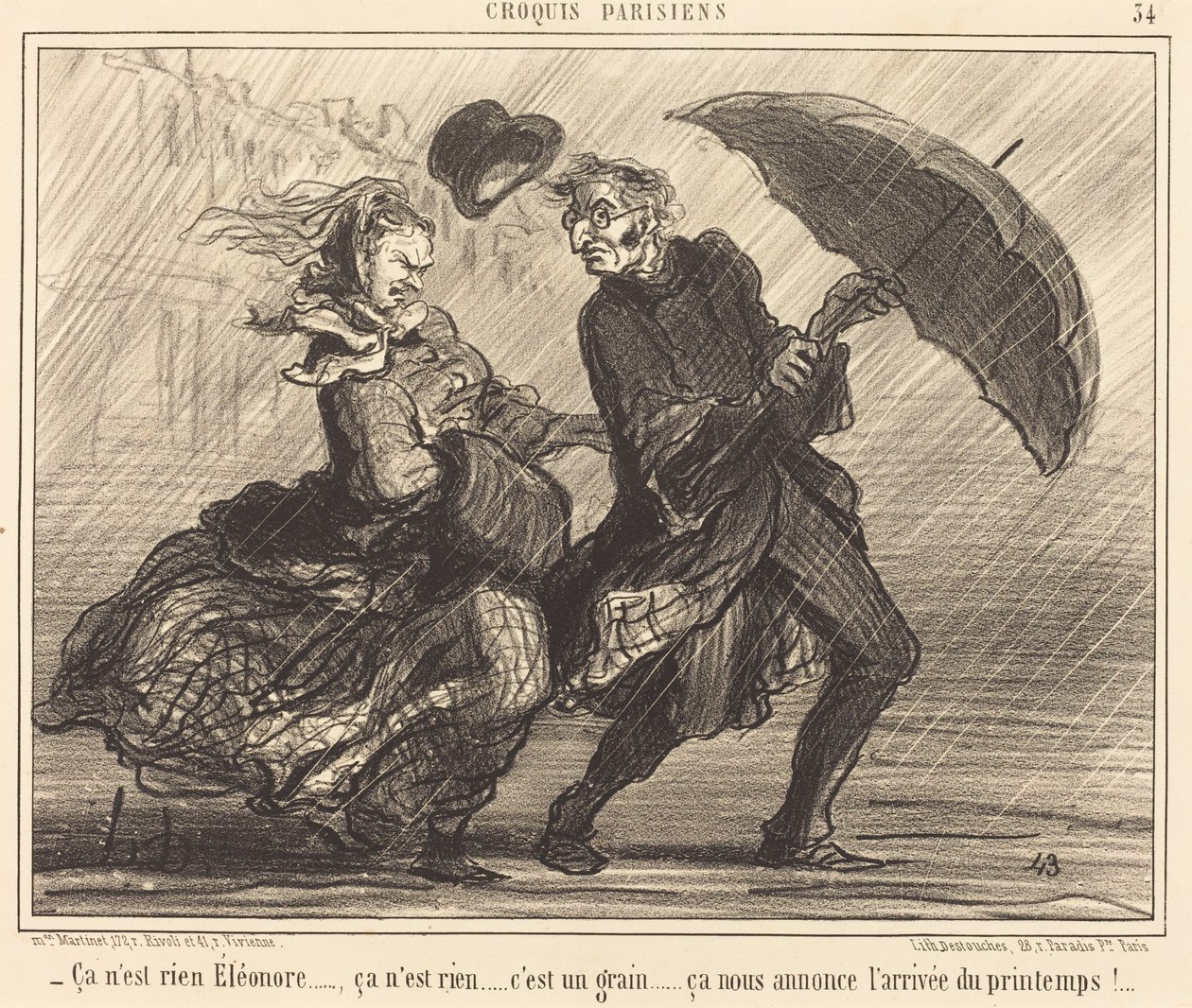 to nic Éléonore... to nic... autorstwa Honoré Daumier
