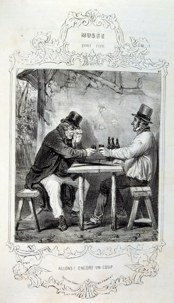 ilustracje o ideach i legendach Philipon pod tytułem Les Cent i Robert Macaire autorstwa Honoré Daumier