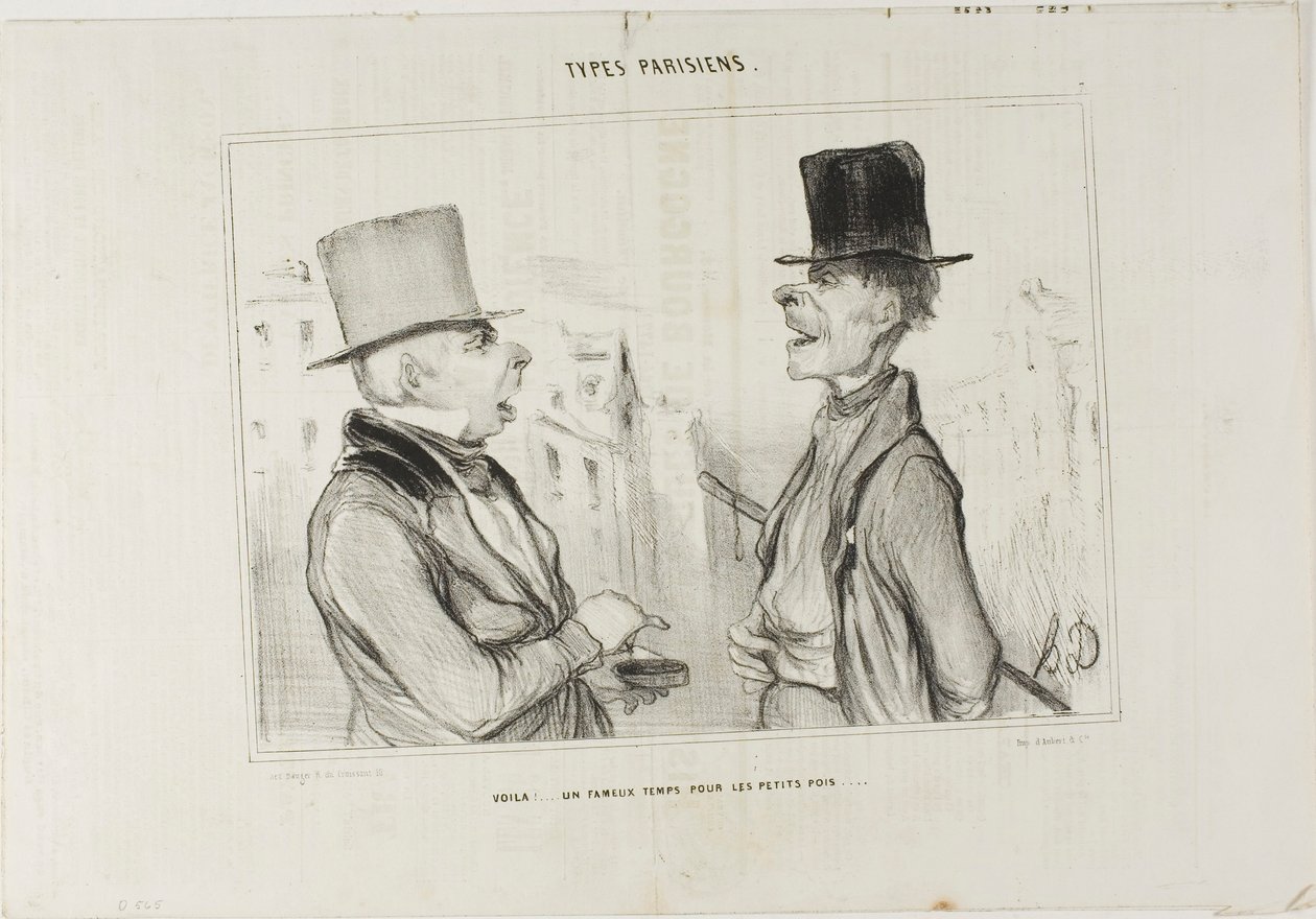 Great Times for Small Fry..., płyta 7 od Types Parisiens autorstwa Honoré Victorin Daumier