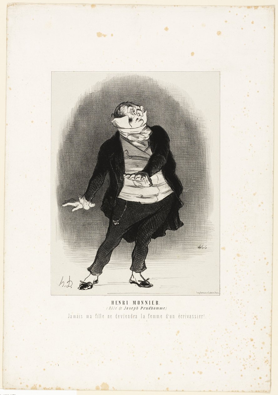 Henri Monnier. (w roli Josepha Prudhomme