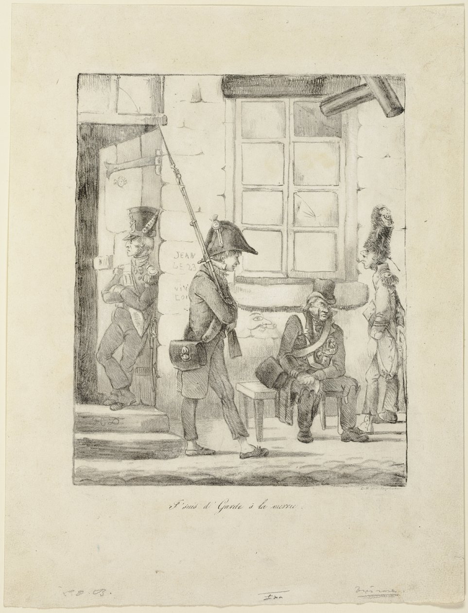 "Pilnuję ratusza" autorstwa Honoré Victorin Daumier