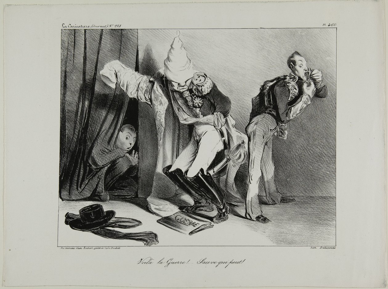 "To jest wojna! ...Każdy dla siebie!", płyta 460 autorstwa Honoré Victorin Daumier