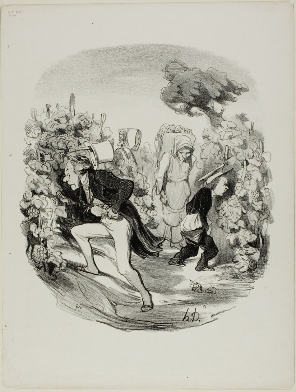 O cholera! ... winogrona naprawdę nie są dobre w tym roku!, płyta 24 z Pastorales autorstwa Honoré Victorin Daumier