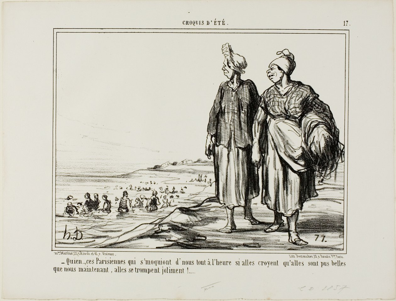 Quien... te paryżanki, które się z nas nabijają autorstwa Honoré Victorin Daumier