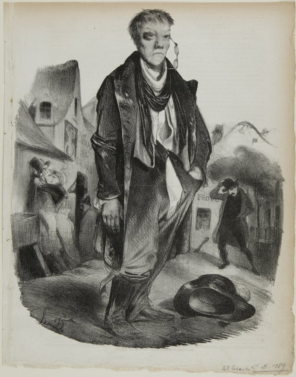 Pijak autorstwa Honoré Victorin Daumier