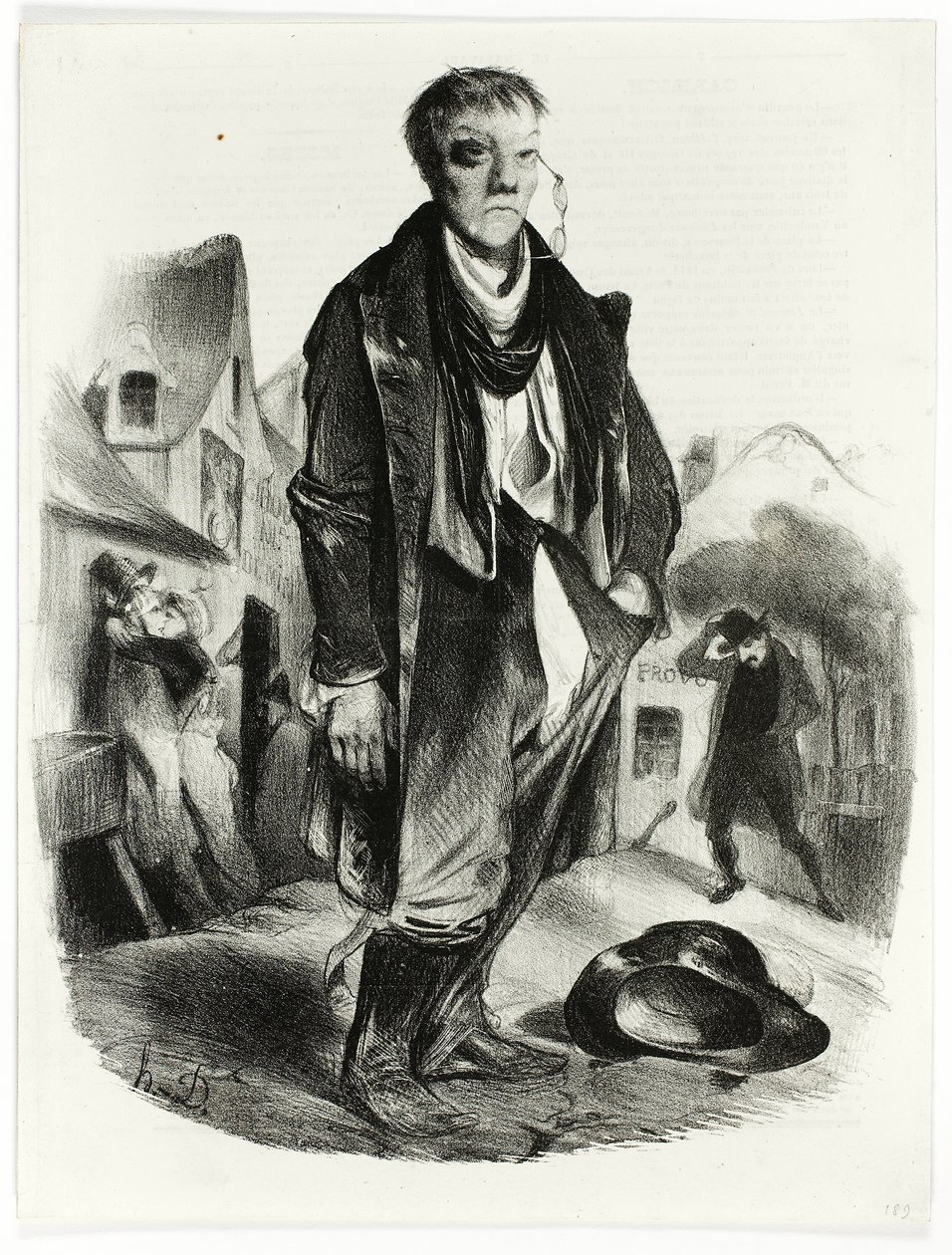 Pijak autorstwa Honoré Victorin Daumier