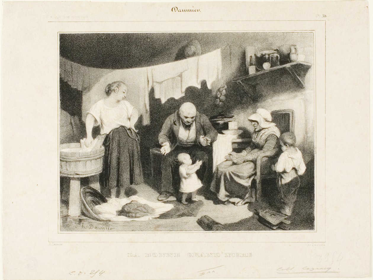 Dobra babcia, płyta 55 autorstwa Honoré Victorin Daumier