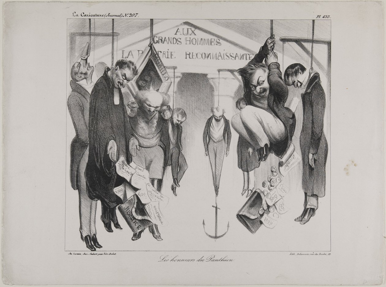 Wyróżnienia Panteonu, płyta 433 autorstwa Honoré Victorin Daumier