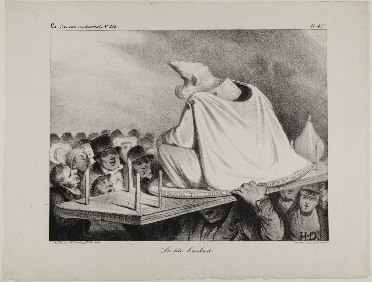 The Loose Head, płyta 427 autorstwa Honoré Victorin Daumier