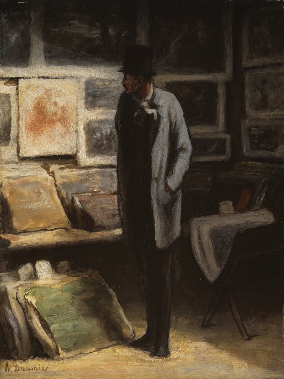 The Print Collector autorstwa Honoré Victorin Daumier