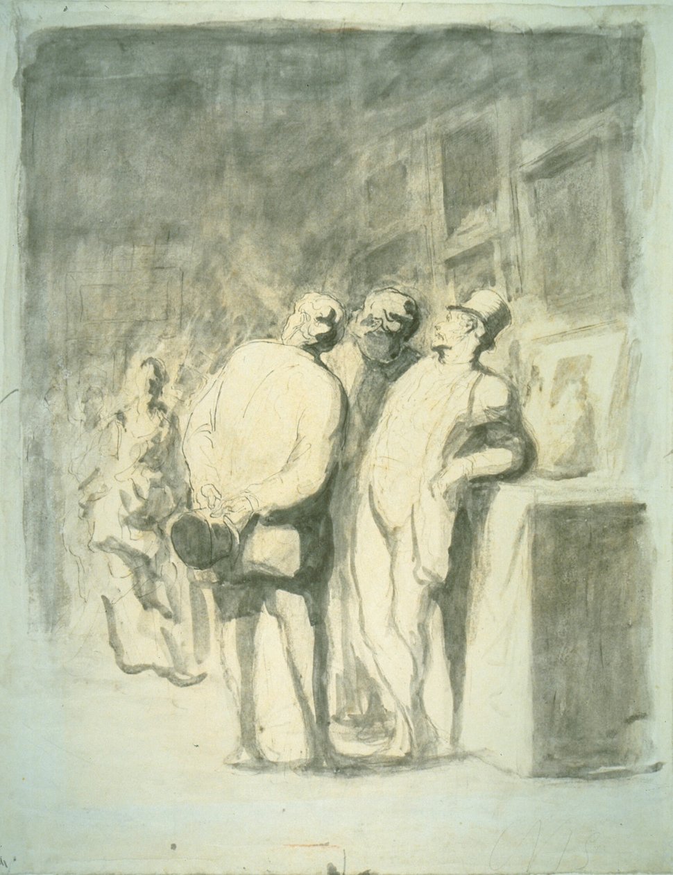Trzech koneserów autorstwa Honoré Victorin Daumier