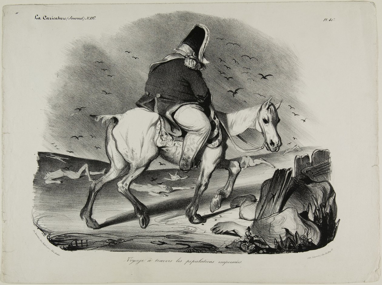 Podróż przez uważną populację, płyta 413 autorstwa Honoré Victorin Daumier