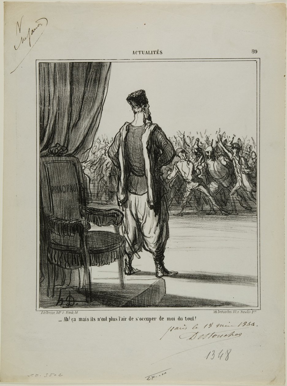"A co z tym..., nie wydają się już mną zainteresowani", płyta 89 z Actualités autorstwa Honoré Victorin Daumier
