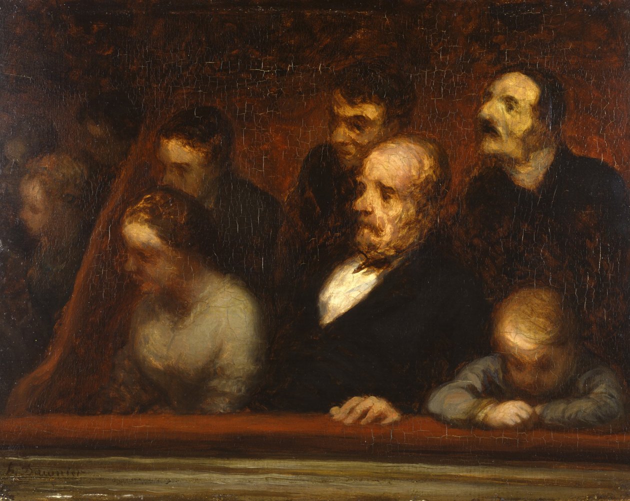 Loża, ok.1857 autorstwa Honoré Daumier