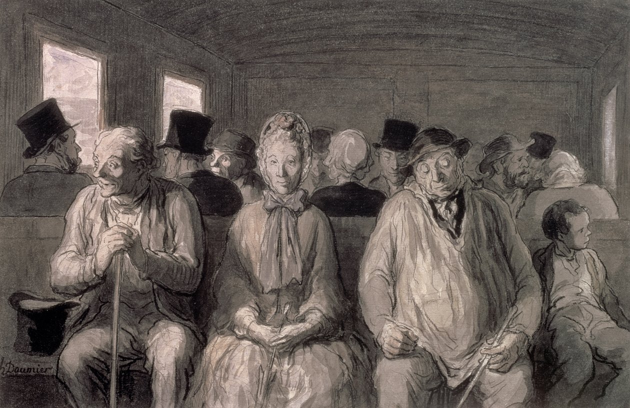 Powóz III klasy autorstwa Honoré Daumier