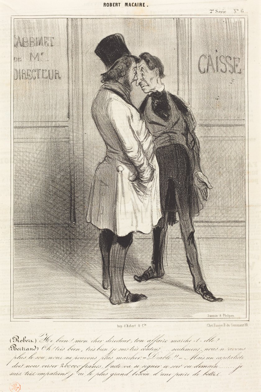 (Robert) No cóż! Mój drogi dyrektorze... autorstwa Honoré Daumier