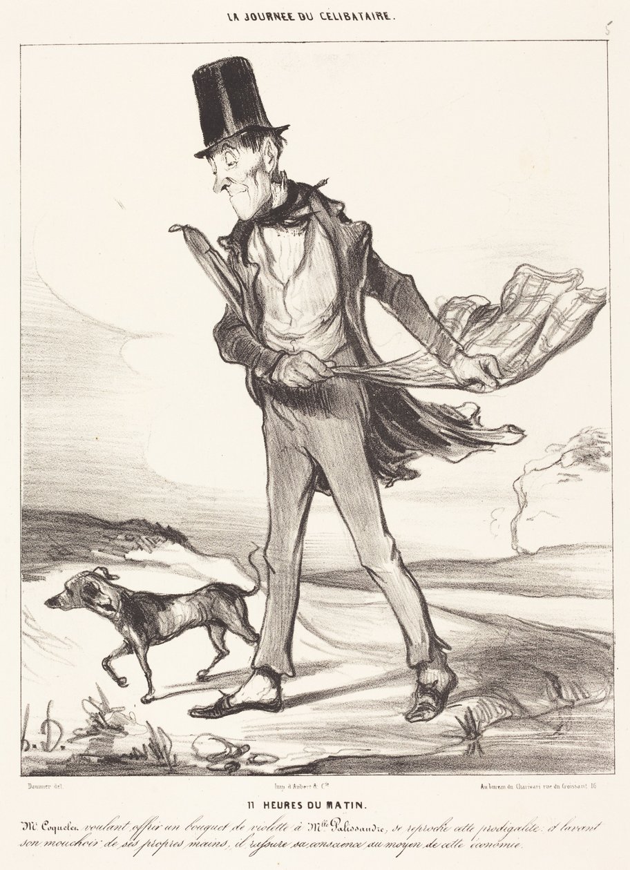 godzina 11:00 rano autorstwa Honoré Daumier