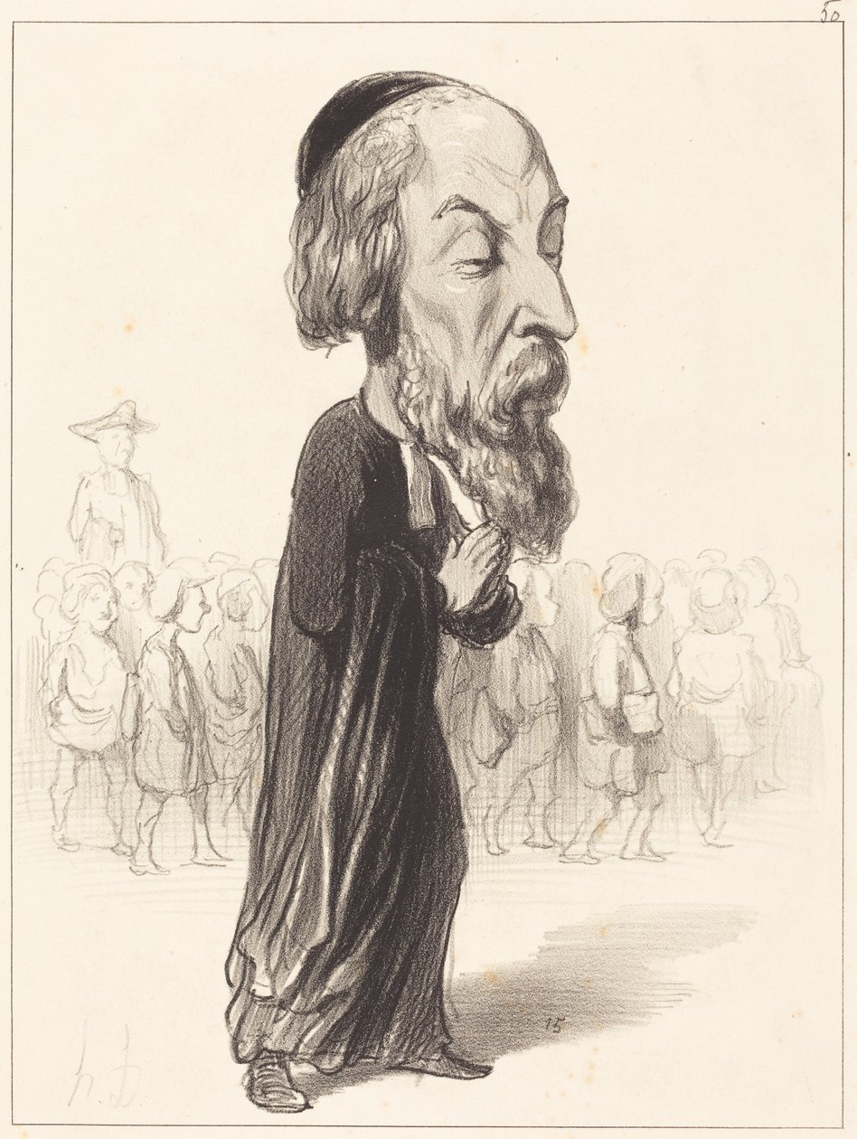 A. Fréd. Pierre, hrabia de Falloux autorstwa Honoré Daumier