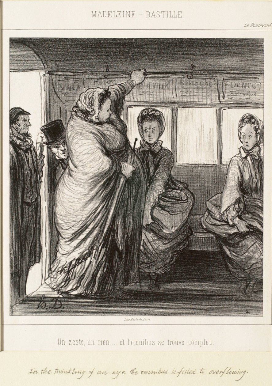 Drobiazg, nic - a omnibus jest pełny autorstwa Honoré Daumier
