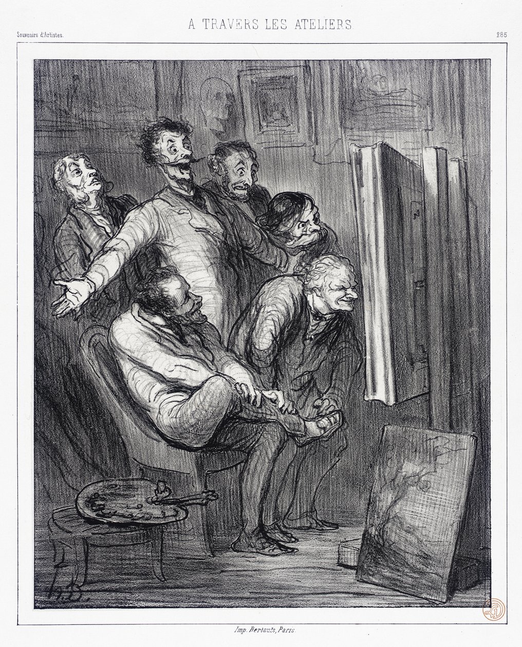 Przez pracownie autorstwa Honoré Daumier