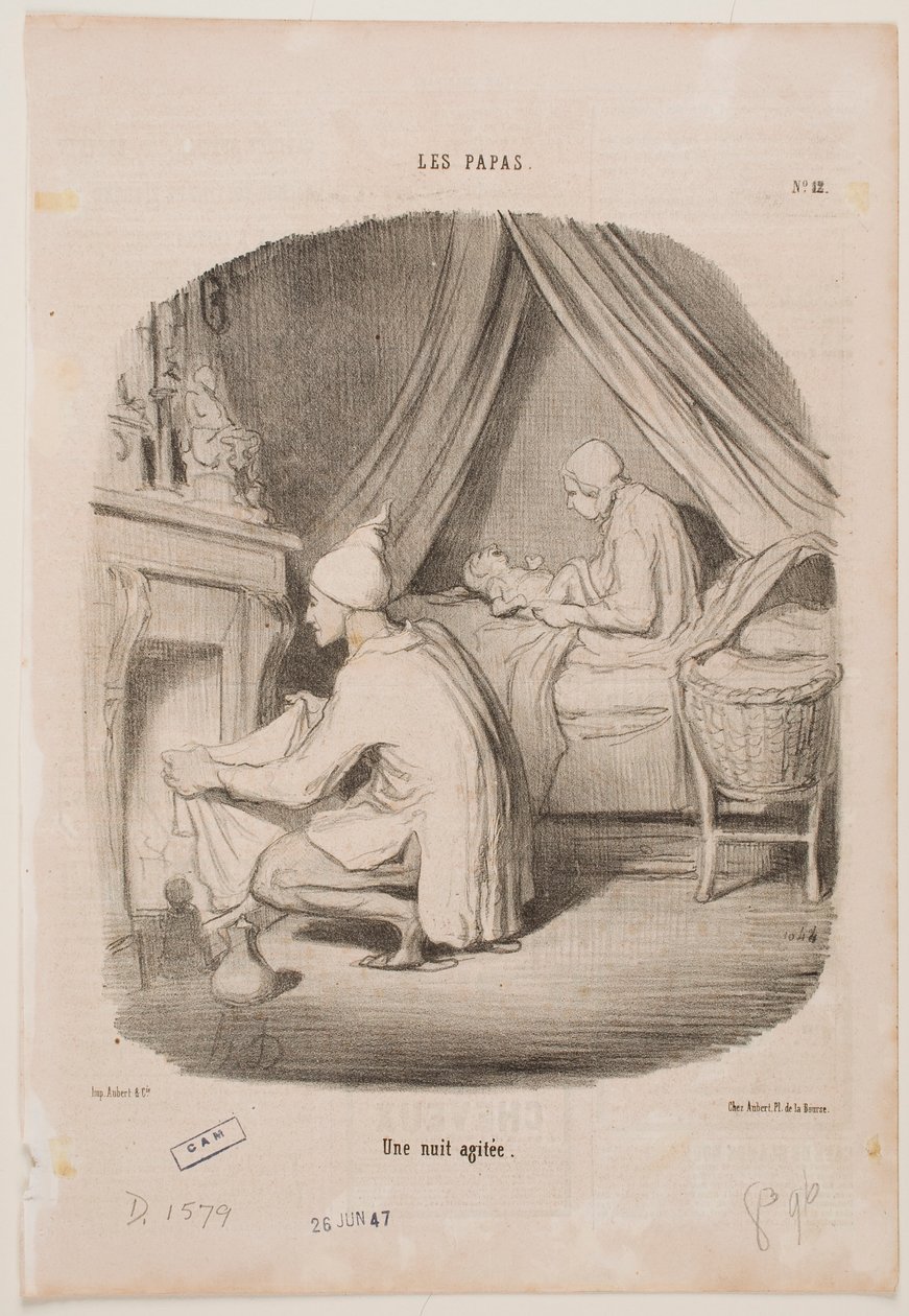 Ruchliwa noc autorstwa Honoré Daumier