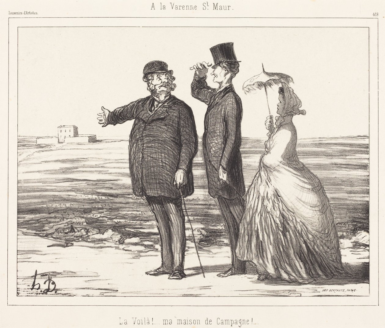 W Varenne-Saint-Maur autorstwa Honoré Daumier