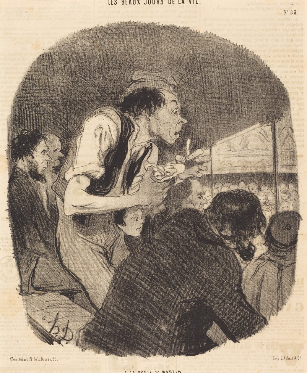 Przy bramie Saint-Martin autorstwa Honoré Daumier