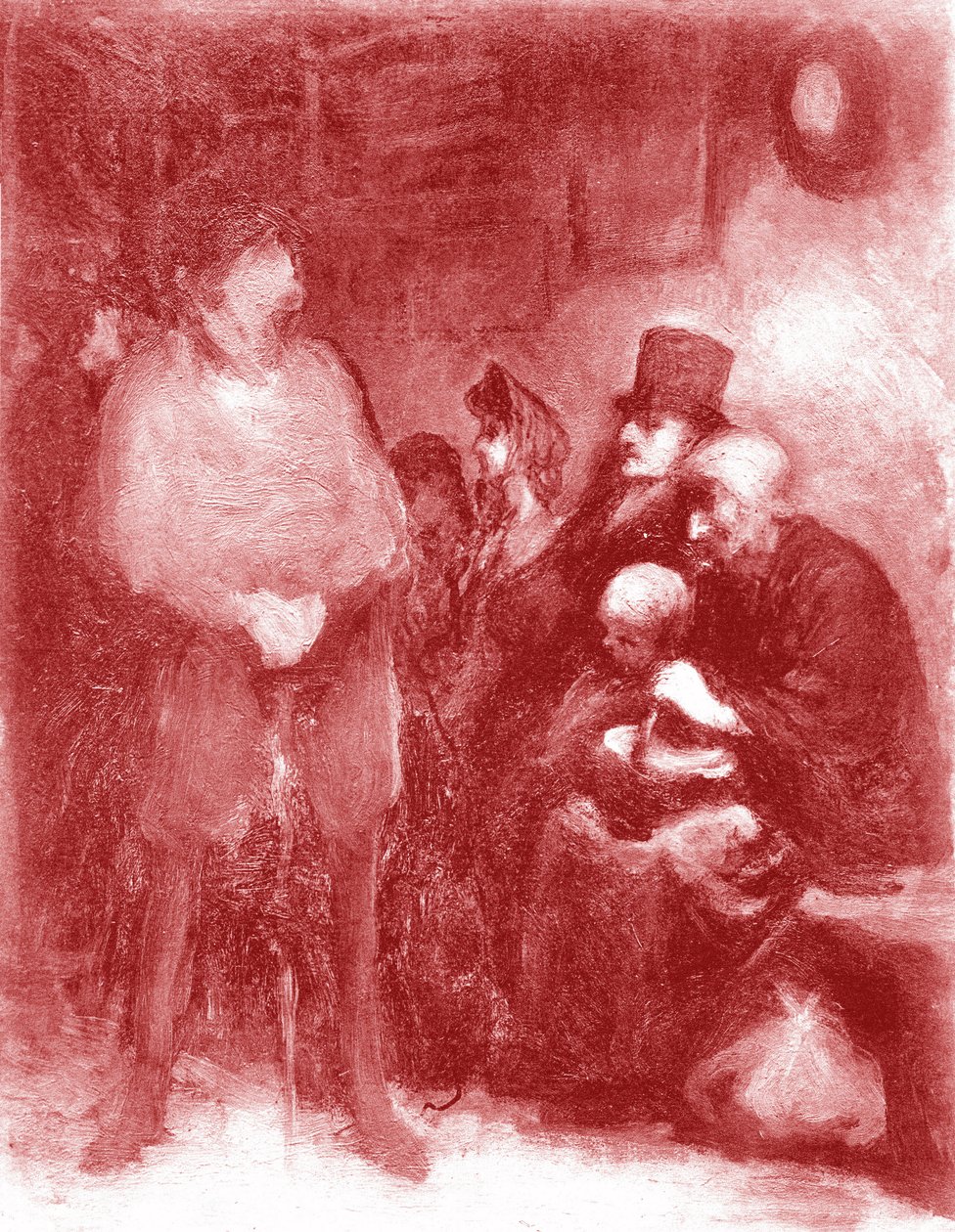 Poczekalnia, Wystawa Daumier w Galerie Durand-Ruel w 1878 roku autorstwa Honoré Daumier