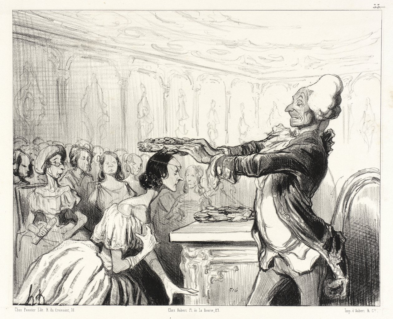 Akademia kobiet autorstwa Honoré Daumier