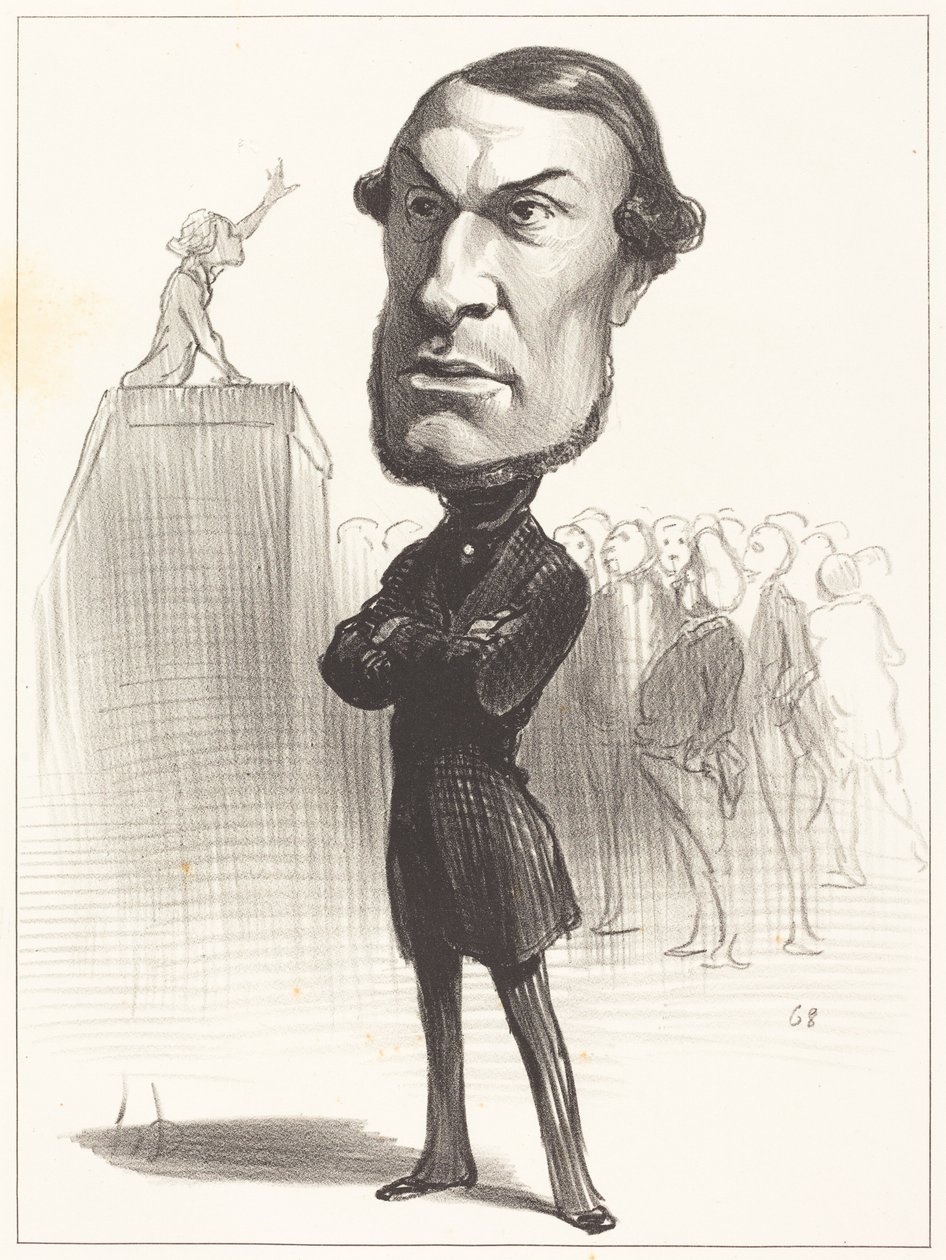 Achille Fould autorstwa Honoré Daumier