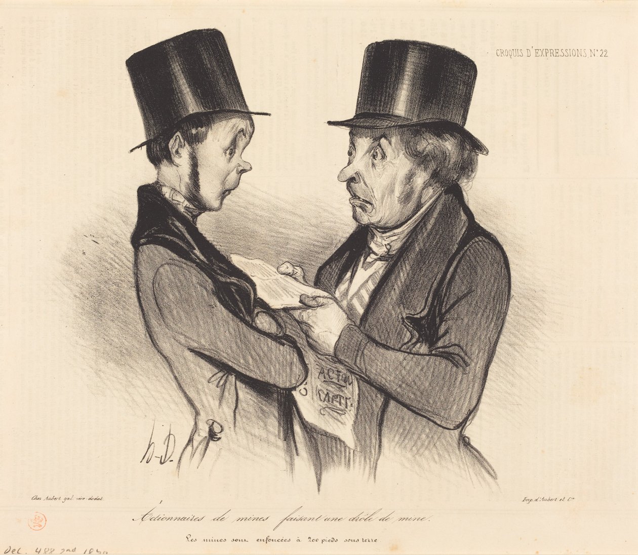 Akcjonariusze kopalń... autorstwa Honoré Daumier