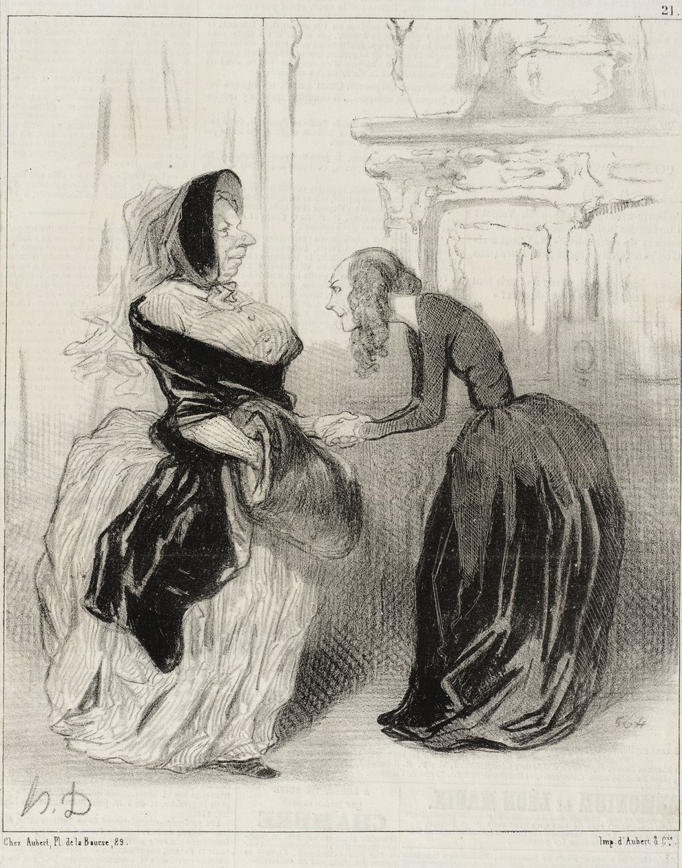 „Żegnaj, moja droga Floro ... nie zapomnij ...” autorstwa Honoré Daumier