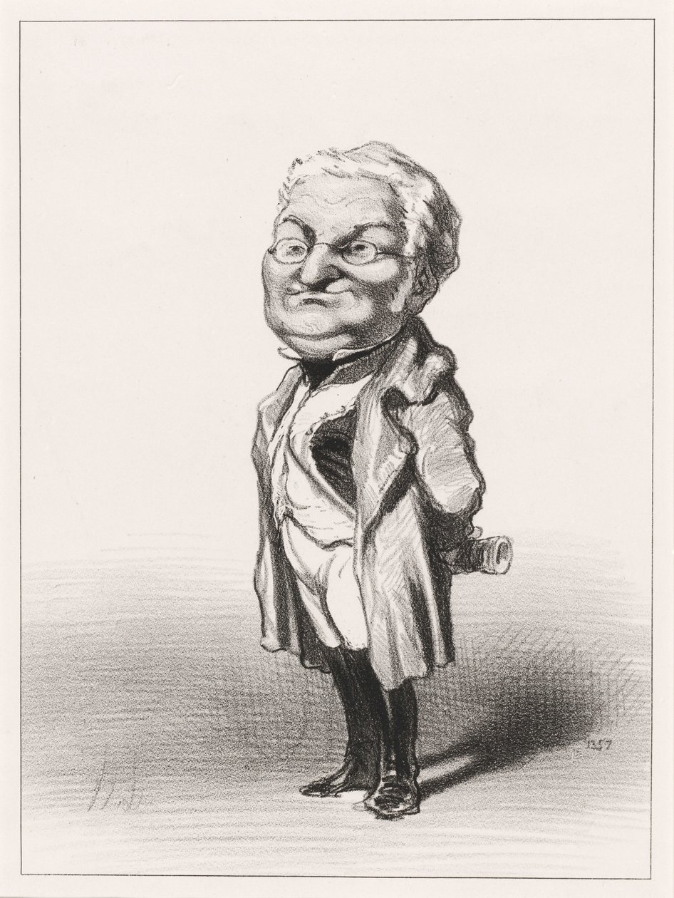 Adolphe Thiers autorstwa Honoré Daumier