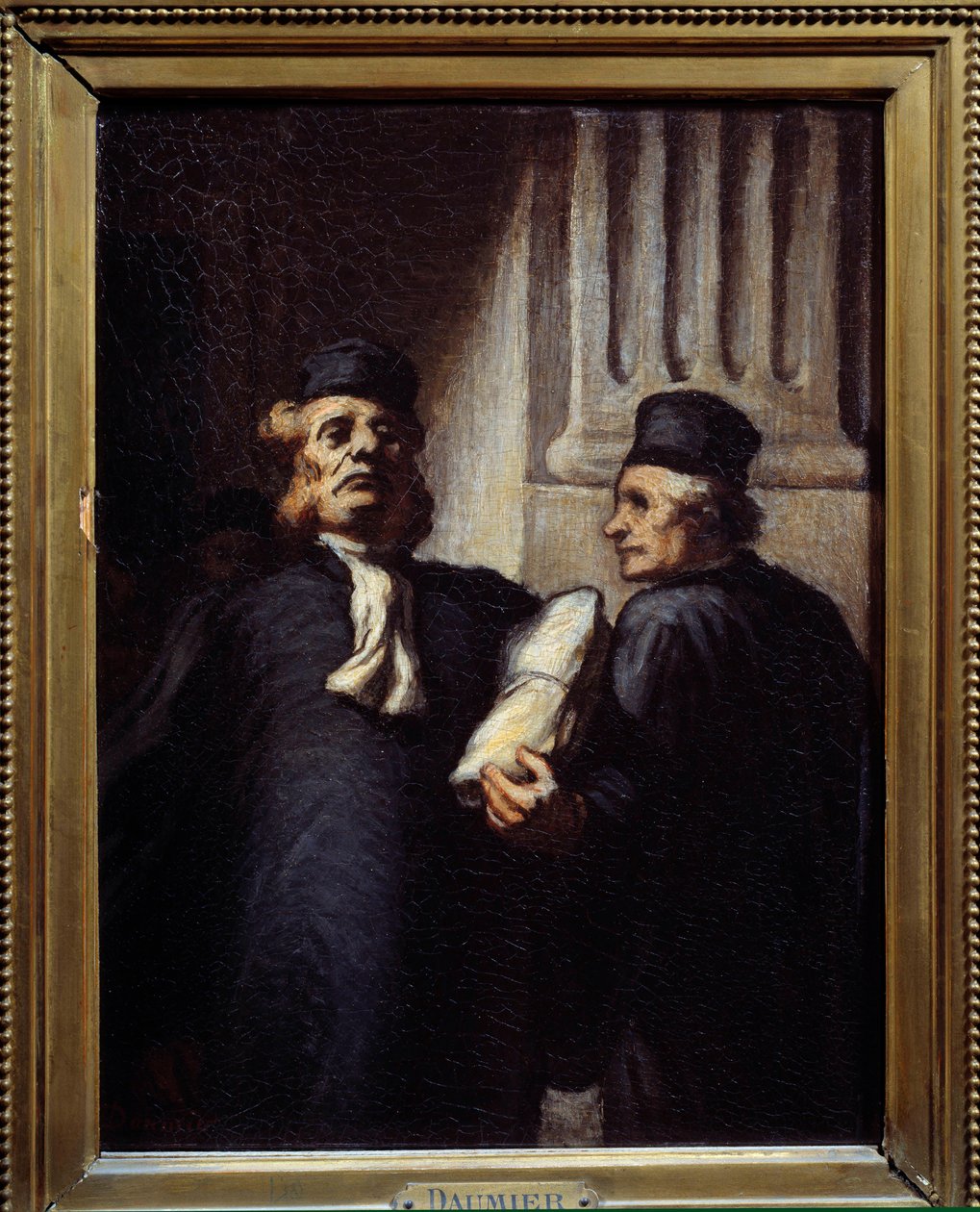 Po rozprawie obaj prawnicy. Obraz Honore Daumiera (1808 - 1879) autorstwa Honoré Daumier