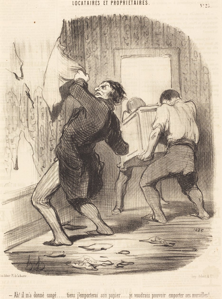 Ach! Zwolnił mnie... autorstwa Honoré Daumier
