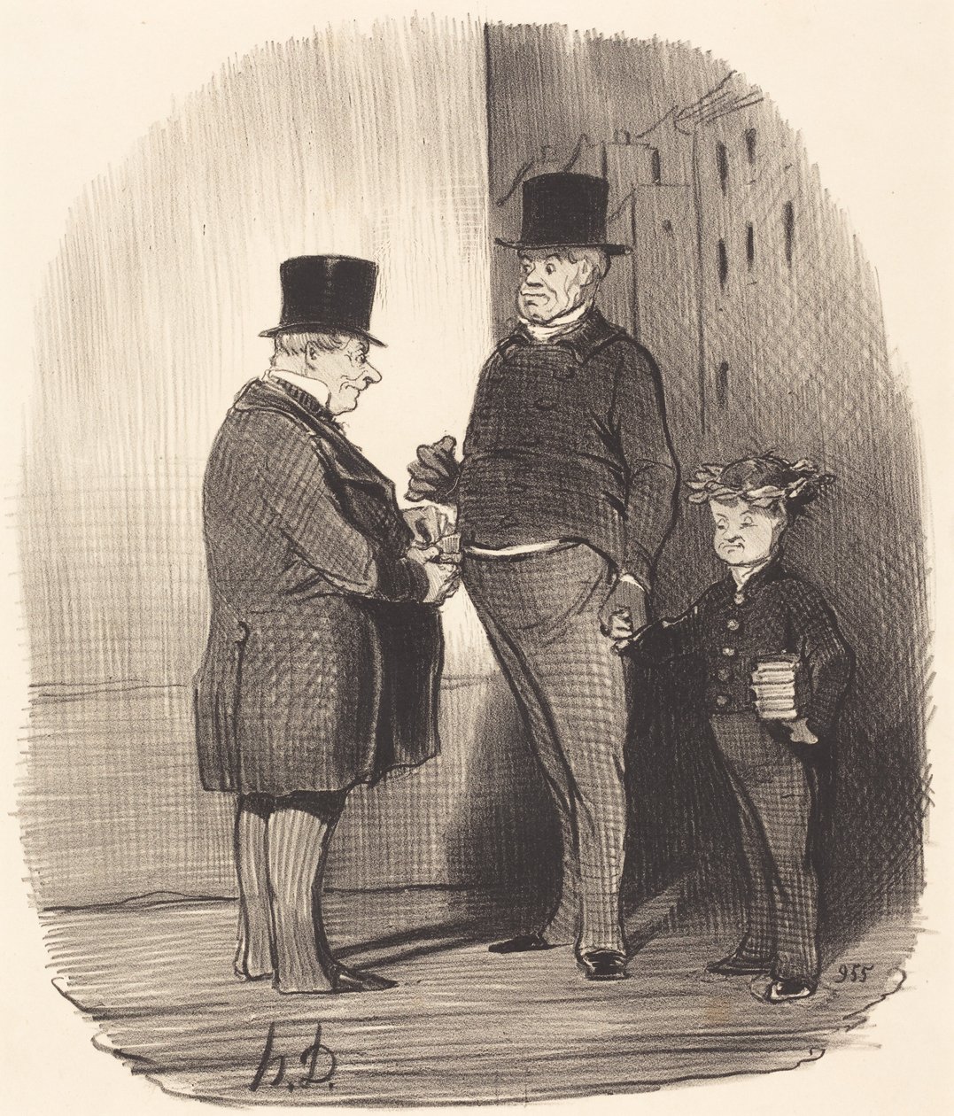 Ach! Jest pan mocny w łacińskich wierszach, młody człowieku... autorstwa Honoré Daumier