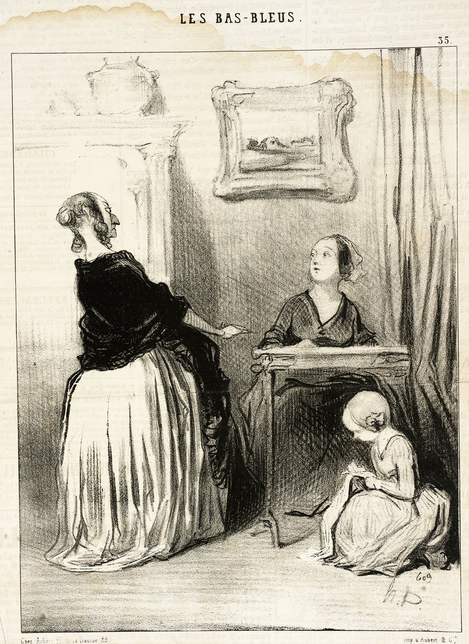 Ach!... Jakież osobliwe wychowanie dają państwo swojej córce?... autorstwa Honoré Daumier