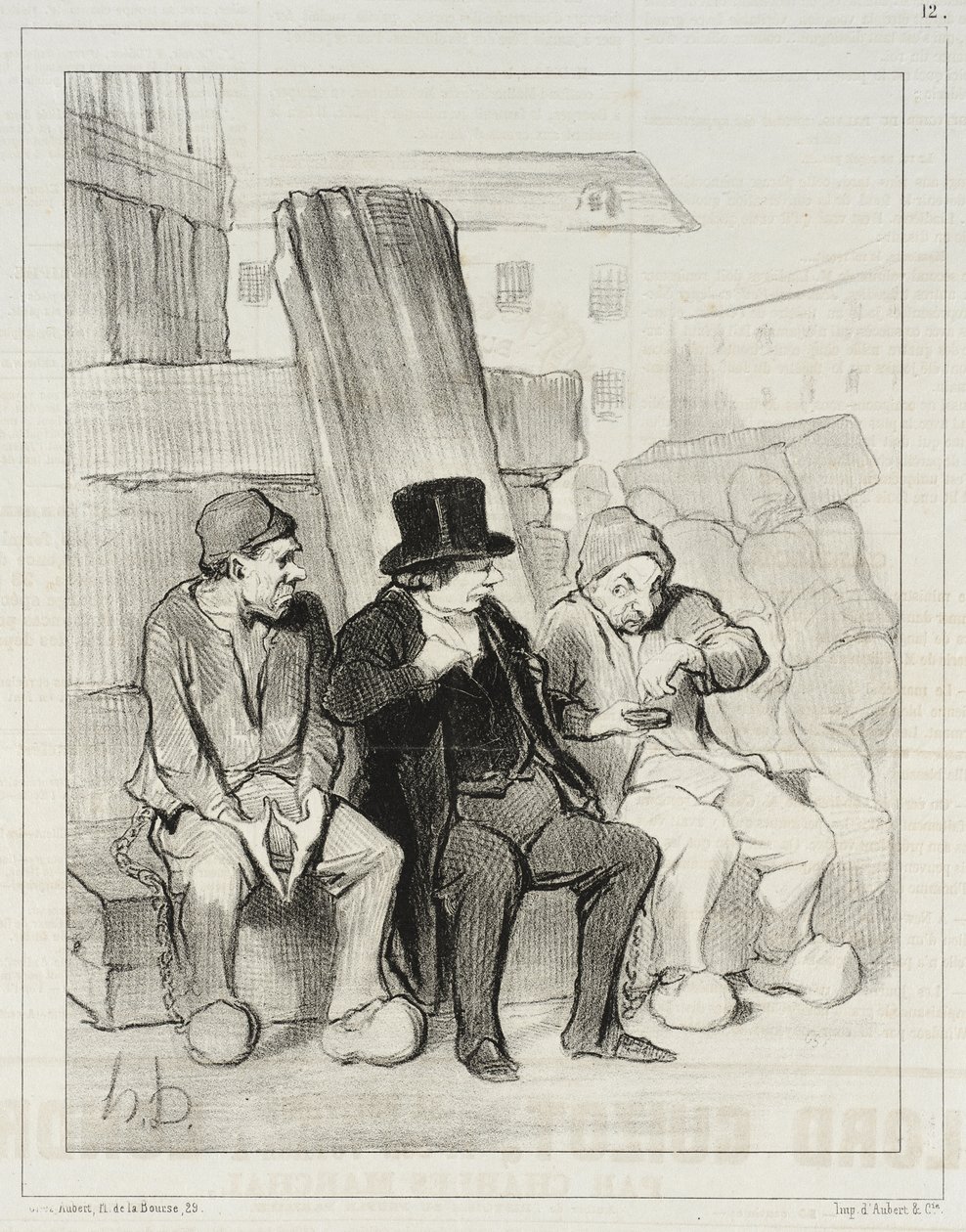 A więc, mój przyjacielu, mając dwadzieścia dwa lata, zabił pan już trzech mężczyzn... autorstwa Honoré Daumier