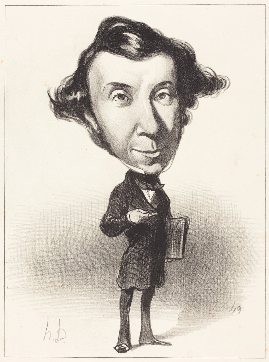 Alex. Ch. Henri de Tocqueville autorstwa Honoré Daumier
