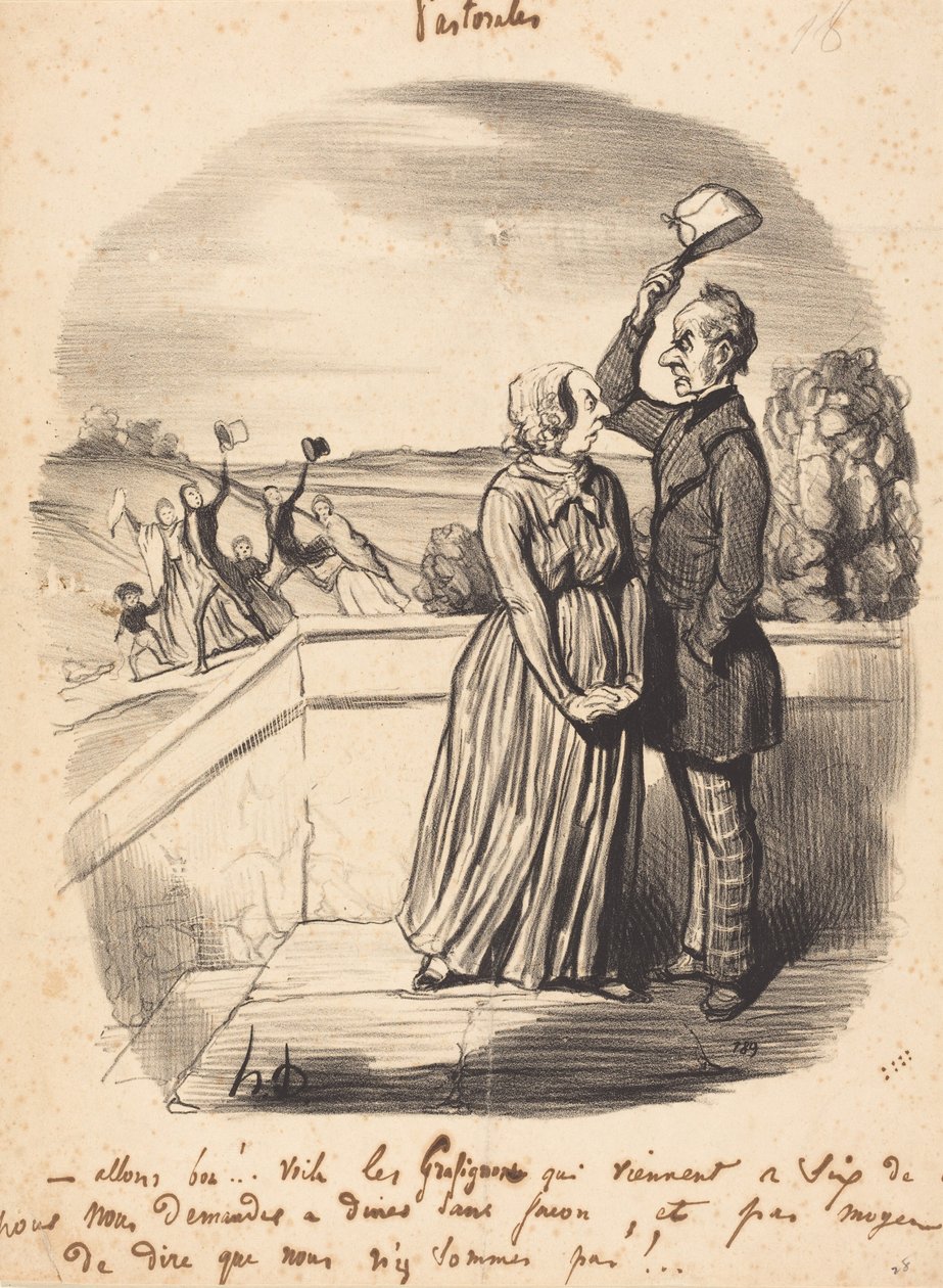 No to świetnie!... oto te bazgroły... autorstwa Honoré Daumier