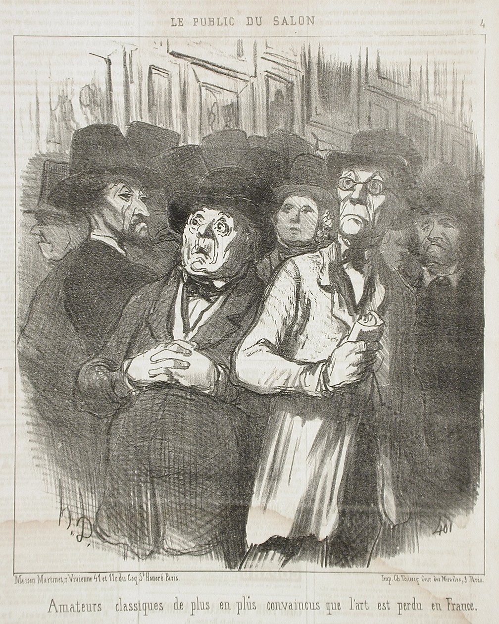 Klasyczni miłośnicy… zagorzali… autorstwa Honoré Daumier