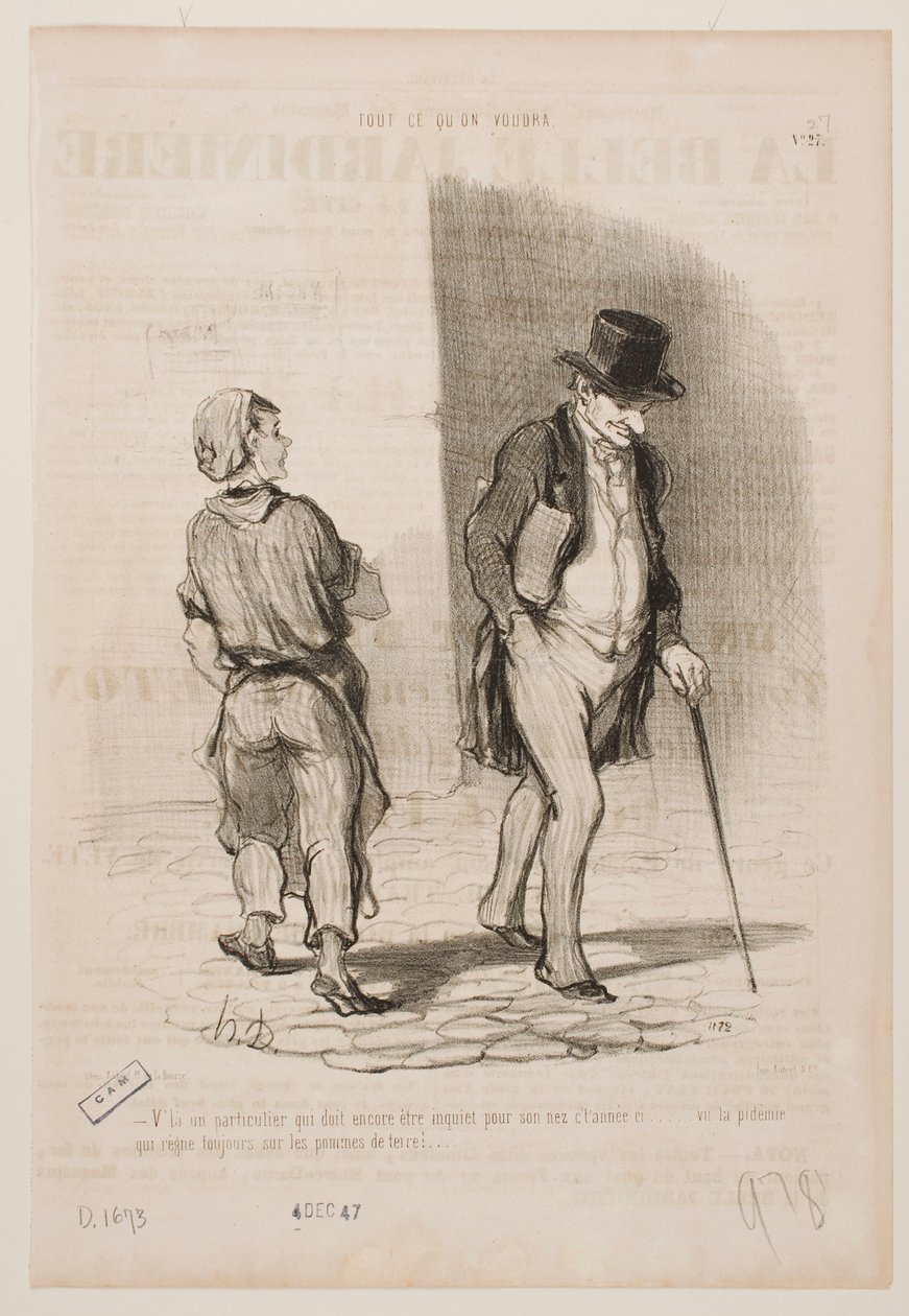 Kolejny, który w tym roku musi martwić się o swój nos... autorstwa Honoré Daumier
