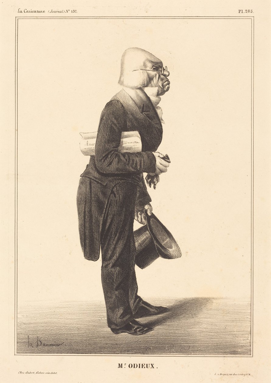 Antoine Odier autorstwa Honoré Daumier